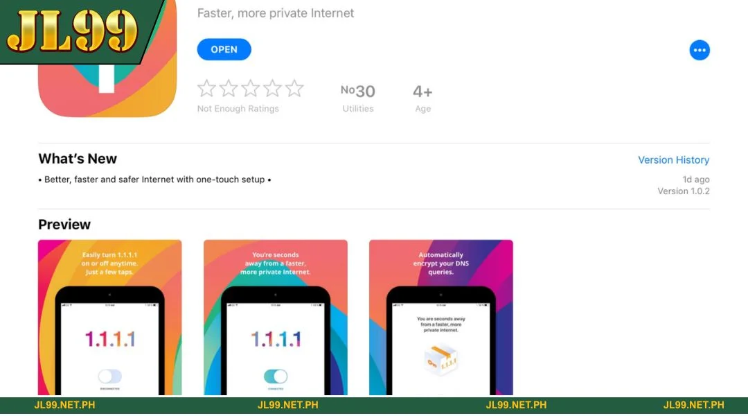 Guide to enabling the 1.1.1.1 connection in JL99