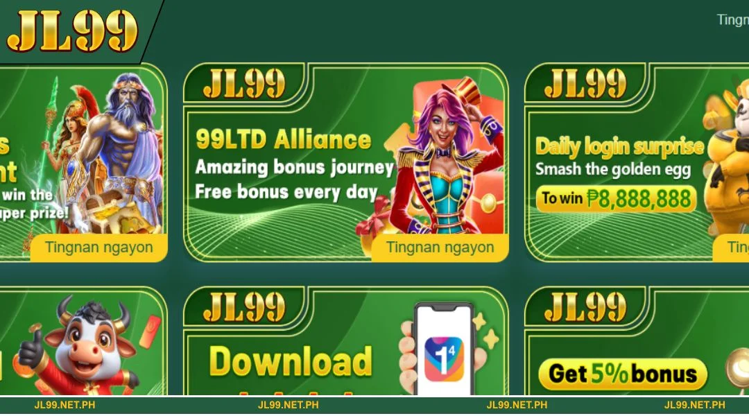 The JL99 interface displays a vibrant banner promoting Free 88PHP