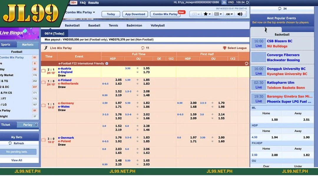 The results of the matches are clearly presented and easy to look up